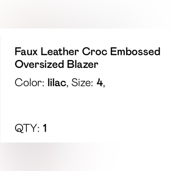 Oversize blazer, size 4, Nasty Gal, tags still on blazer, New - Picture 2 of 2